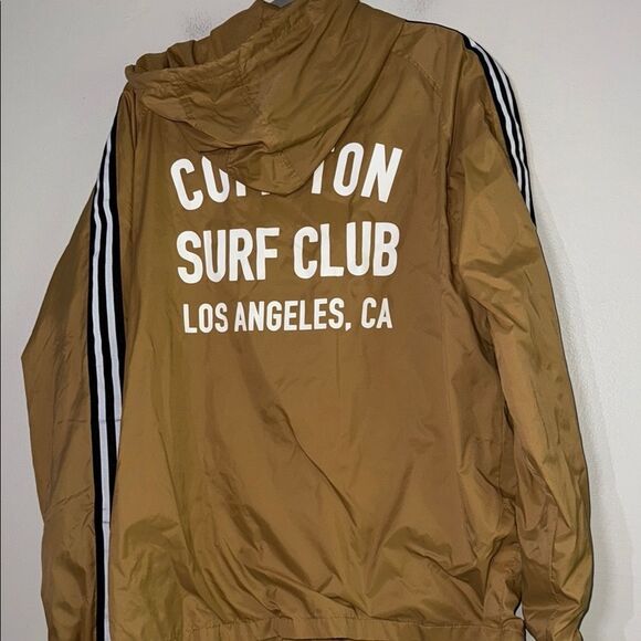 Matix Compton Surf Club Los Angeles Tan Windbreaker Size L - Picture 11 of 13